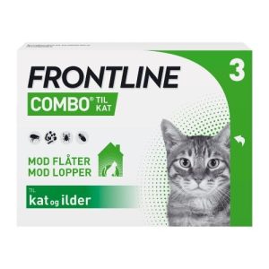 Frontline Combo (lopper/Flåter/lus) Kat (3×0,50ml)