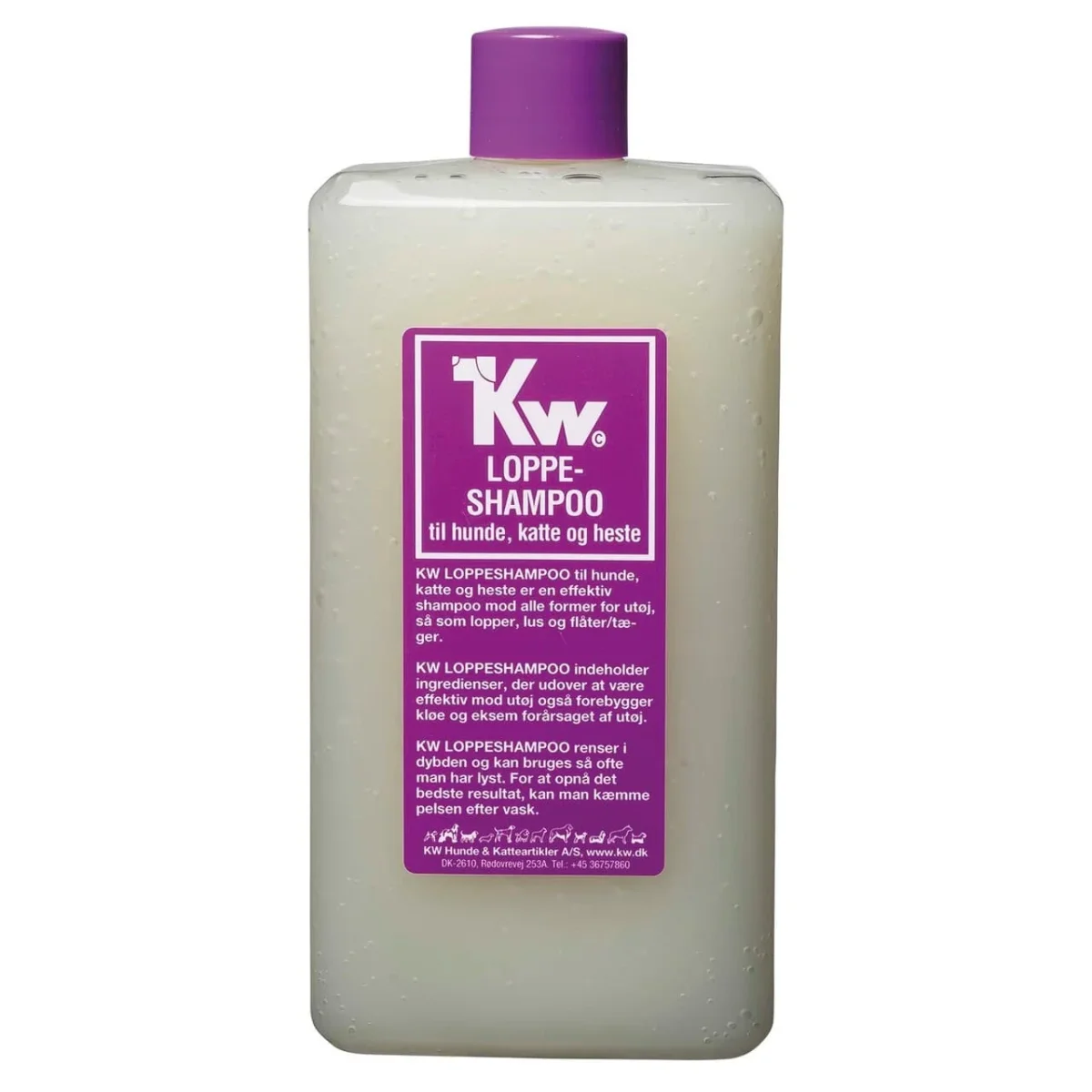 KW Loppeshampoo 200ml/500 ml – Effektiv mod lopper, lus og flåter - Billede 3