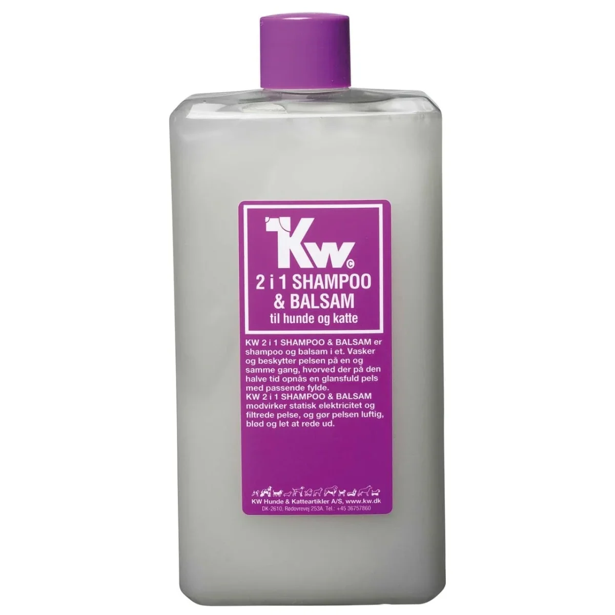 Kw 2 I 1 shampoo og balsam 200ml / 500ml - Billede 3