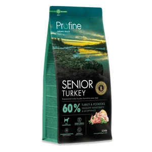 Profine Senior Turkey 12 kg – Glutenfri hundefoder til ældre hunde