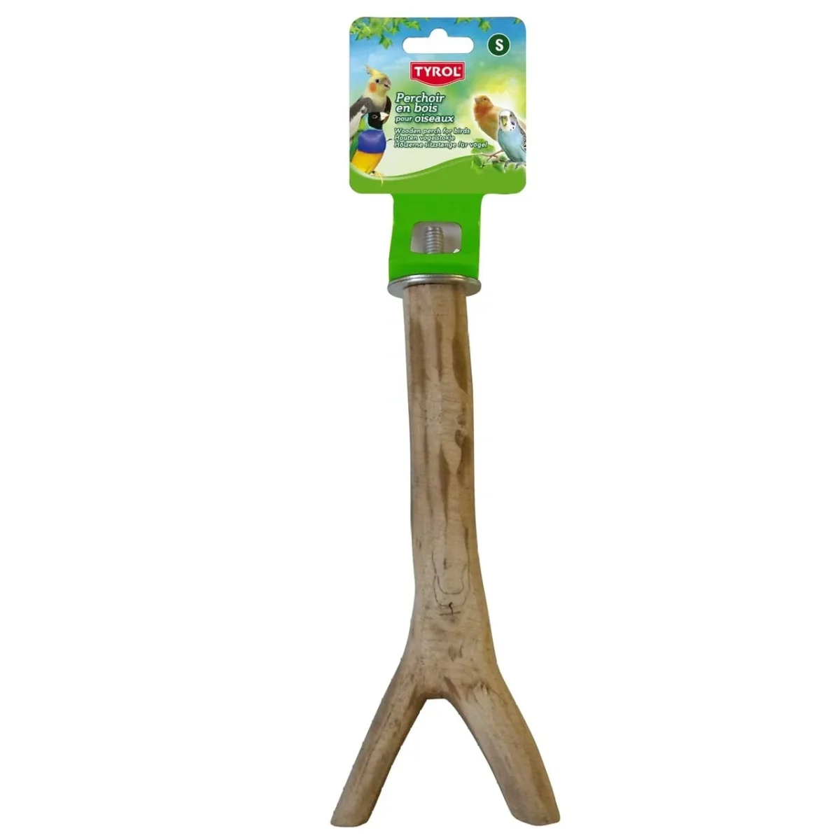 Tyrol Siddepind Natur Træ 20 cm – naturlig siddepind til fuglebure - Billede 2